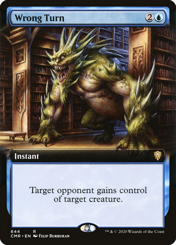 Giro equivocado (ilustración ampliada) [Commander Legends] 