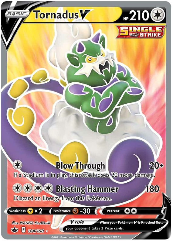 Tornadus V (184/198) [Espada y escudo: reinado escalofriante] 