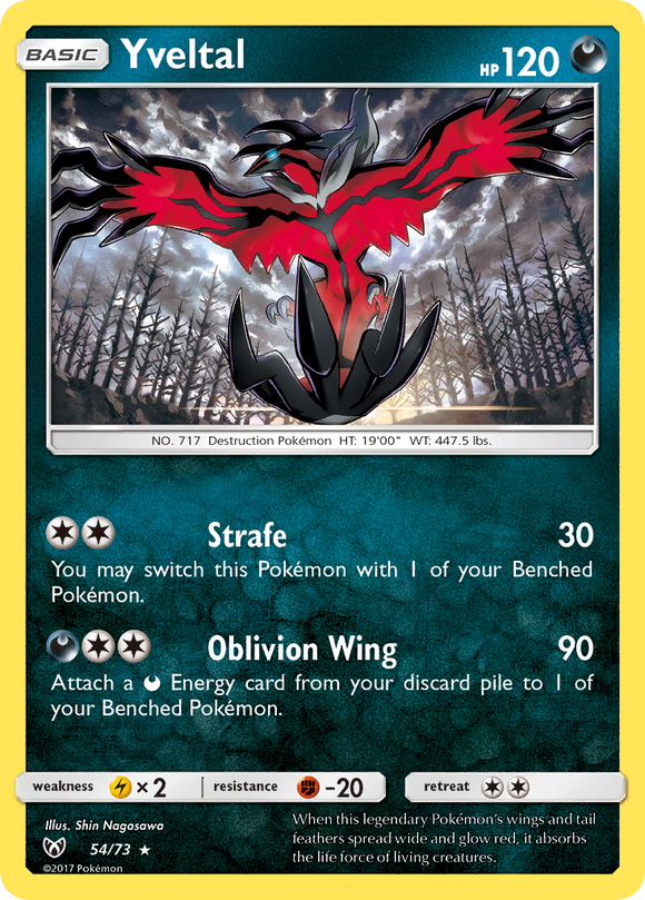 Yveltal (54/73) [Sol y Luna: Leyendas brillantes] 