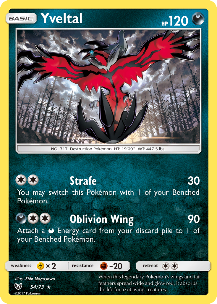 Yveltal (54/73) [Sun & Moon: Shining Legends]