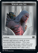 Wrenn and Six Emblem // Monk Double-Sided Token [Double Masters 2022 Tokens]-1