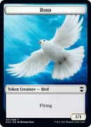 Bird (001) // Soldier Double-Sided Token [Kaldheim Commander Tokens]-1