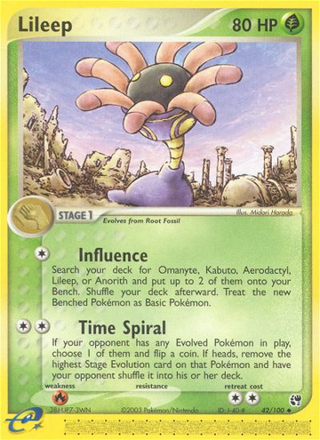 Lileep (42/100) [EX: Tormenta de arena] 