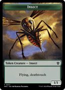 Clue // Insect (0017) Double-Sided Token [Murders at Karlov Manor Commander Tokens]-2