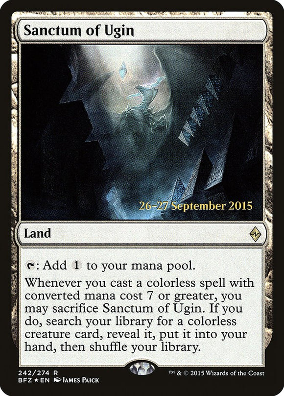 Santuario de Ugin [Promociones previas al lanzamiento de Battle for Zendikar] 
