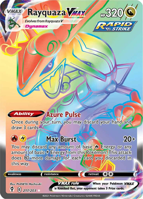 Rayquaza VMAX (217/203) [Espada y escudo: Cielos evolutivos] 