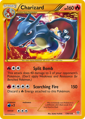 Charizard (136/135) [Blanco y negro: Tormenta de plasma] 