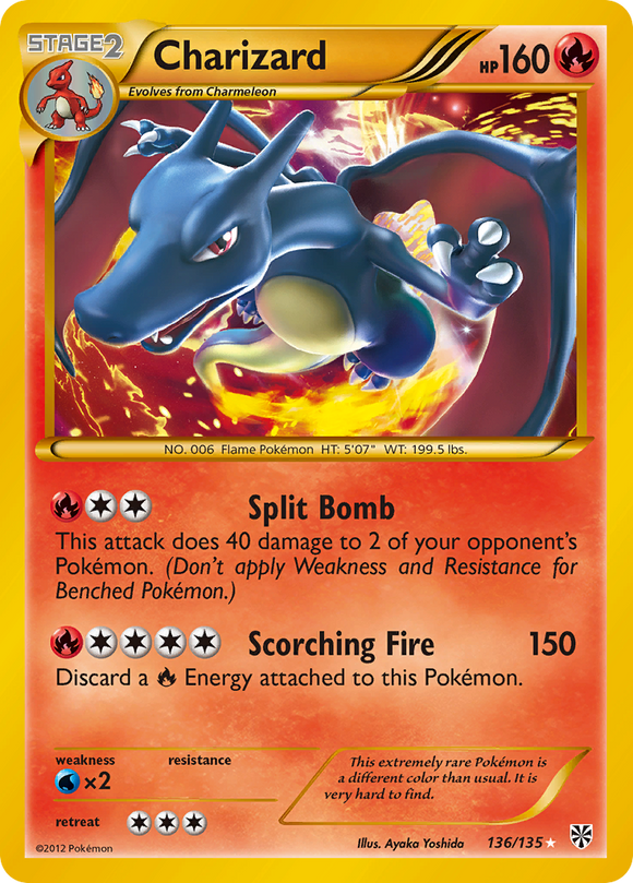 Charizard (136/135) [Blanco y negro: Tormenta de plasma] 