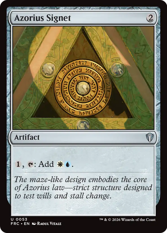 Azorius Signet [Reality Fracture Commander]