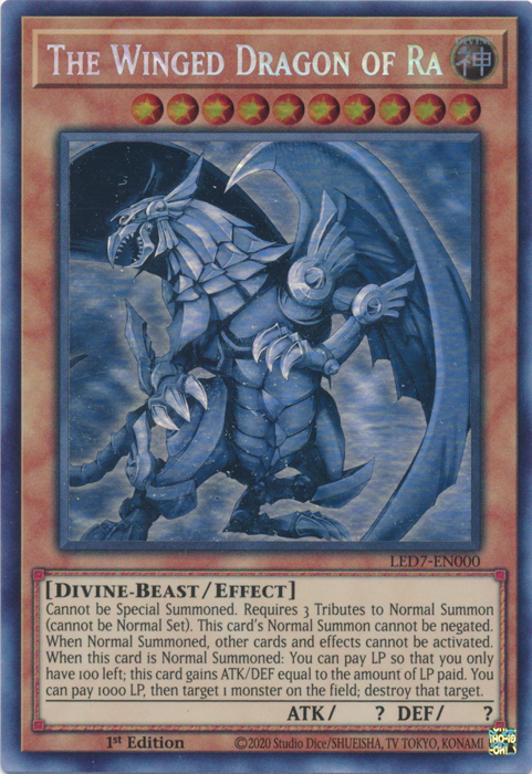 El dragón alado de Ra (fantasma raro) [LED7-EN000] Fantasma raro 