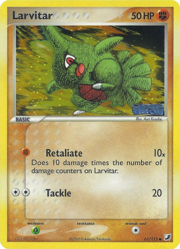 Larvitar (61/115) (Estampado) [EX: Fuerzas invisibles] 