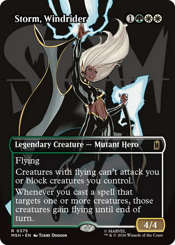 Storm, Windrider (Borderless) [Marvel Super Heroes]