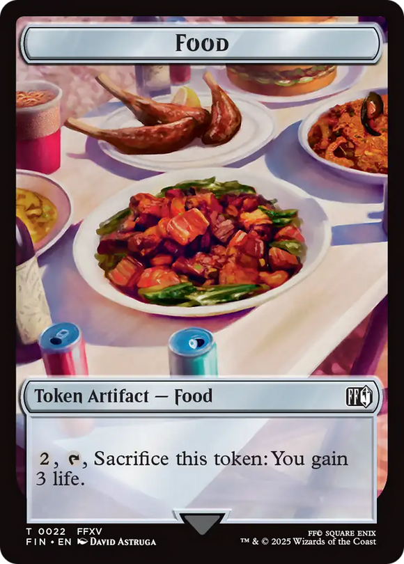 Hero (0005) // Food Double-Sided Token [FINAL FANTASY Tokens]