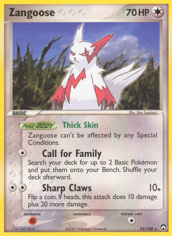 Zangoose (25/108) [EX: Guardianes del poder] 