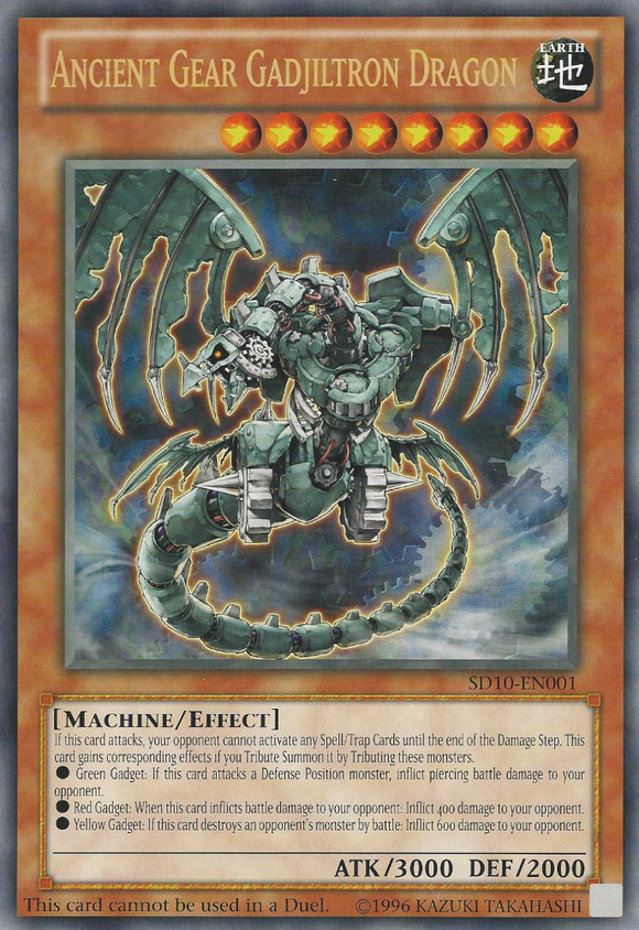 Promoción del dragón Gadjiltron de equipo antiguo (de gran tamaño) (Machine Madness) [SD10-EN001] 