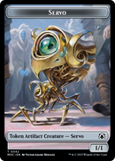 Feather // Servo Double-Sided Token [March of the Machine Commander Tokens]-2