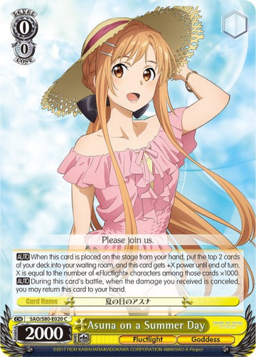 Asuna en un día de verano (SAO/S80-E020 C) [Sword Art Online -Alicization- Vol.2] 