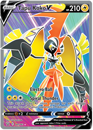 Tapu Koko V (147/163) [Espada y escudo: estilos de batalla] 