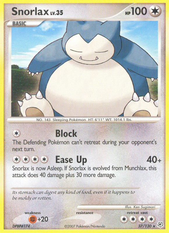 Snorlax (37/130) [Diamante y Perla: Conjunto básico] 