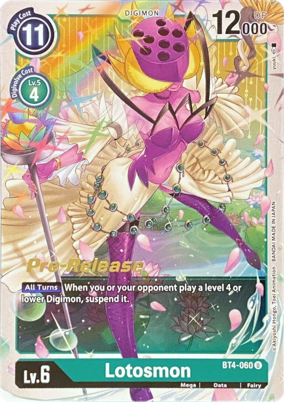 Lotosmon [BT4-060] [Promociones previas al lanzamiento de Great Legend] 