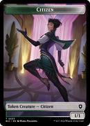 Soldier // Citizen Double-Sided Token [Bloomburrow Commander Tokens]-2