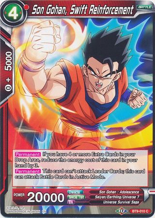 Son Gohan, Refuerzo Rápido (BT9-010) [Embestida Universal] 