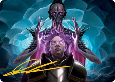 Tarjeta de arte de Mind Flayer (firma estampada en dorado) [Serie de arte de Dungeons &amp; Dragons: Adventures in the Forgotten Realms] 