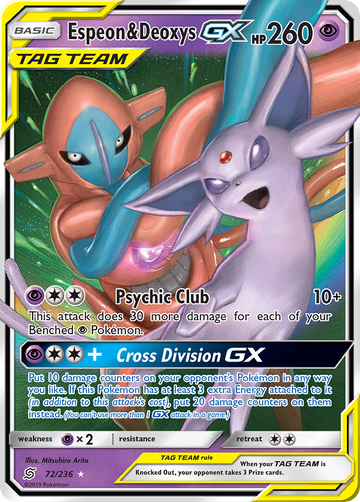 Espeon y Deoxys GX (72/236) [Sol y Luna: Mentes unificadas] 