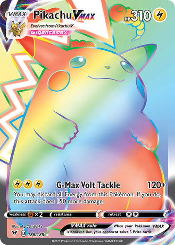 Pikachu VMAX (188/185) [Espada y escudo: voltaje vívido] 