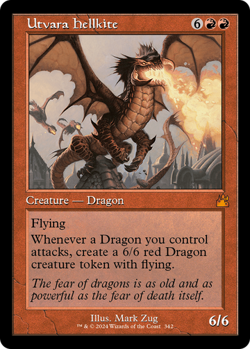 Utvara Hellkite (Cuadro retro) [Ravnica Remastered] 