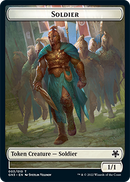 Soldier // Elf Warrior Double-Sided Token [Game Night: Free-for-All Tokens]-1
