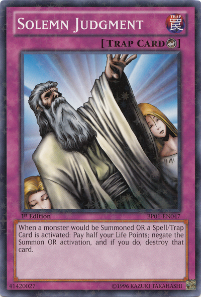 Sentencia solemne [BP01-EN047] Starfoil Raro 