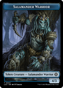 Salamander Warrior // Shapeshifter Double-Sided Token [The Lost Caverns of Ixalan Commander Tokens]-1