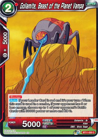 Goliamite, Bestia del Planeta Vampa (BT11-020) [Línea de Sangre Vermilion] 