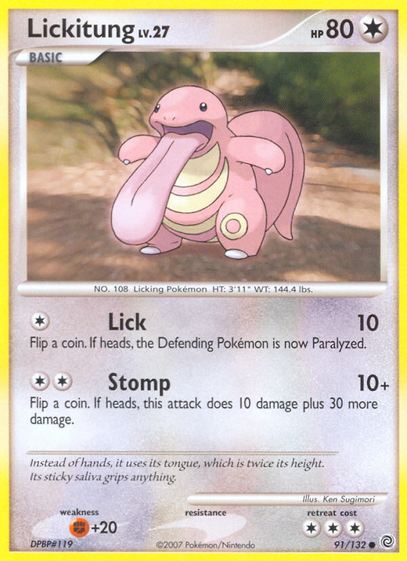 Lickitung (91/132) [Diamante y Perla: Maravillas secretas] 