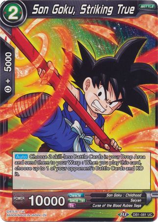 Son Goku, el verdadero golpe (DB1-081) [Dragon Brawl] 