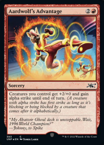Ventaja de Aardwolf (Galaxy Foil) [Unfinity] 