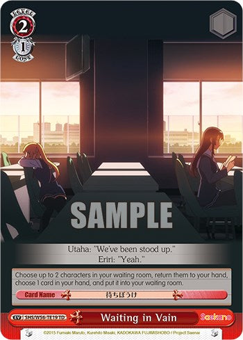 Esperando en vano [Saekano: Cómo criar a una novia aburrida] 