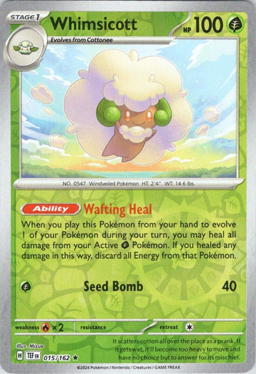 Whimsicott (015/162) [Scarlet &amp; Violet: Fuerzas temporales] 