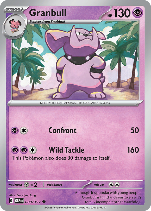 Granbull (088/197) [Scarlet &amp; Violet: Llamas de obsidiana] 