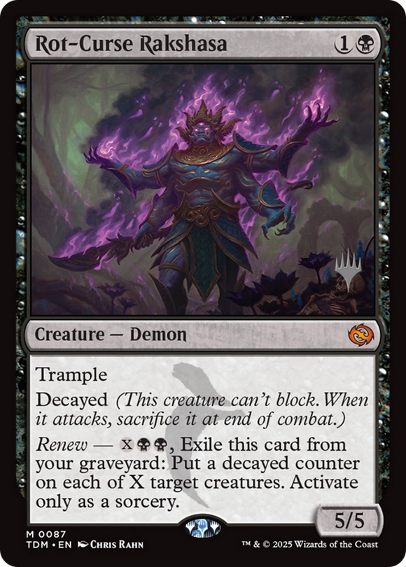 Rot-Curse Rakshasa [Tarkir: Dragonstorm Promos]