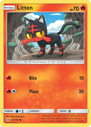 Litten (24/149) [Sol y Luna: Conjunto básico] 