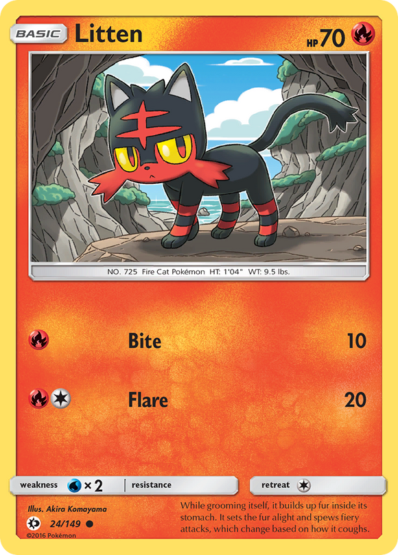Litten (24/149) [Sol y Luna: Conjunto básico] 