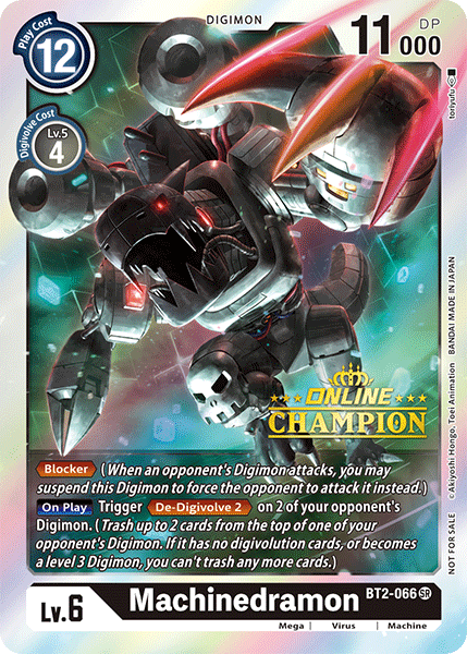 Machinedramon [BT2-066] (Campeón en línea) [Lanzamiento de promociones especiales de refuerzo versión 1.0] 