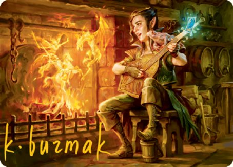 Tarjeta de arte con deseos (firma estampada en dorado) [Serie de arte Dungeons &amp; Dragons: Adventures in the Forgotten Realms] 
