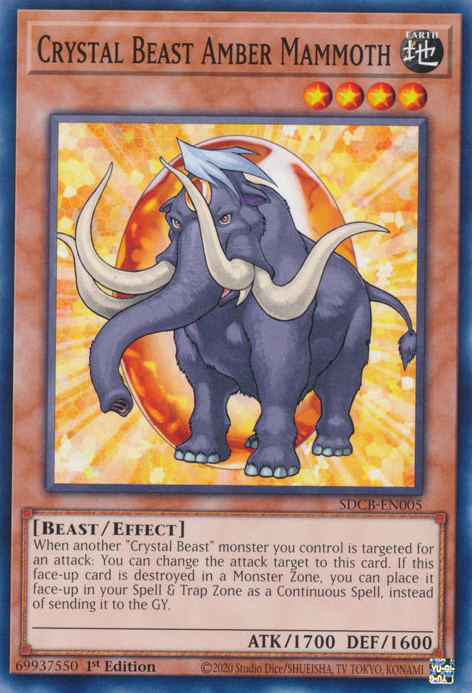 Bestia de cristal Mamut ámbar [SDCB-EN005] Común 