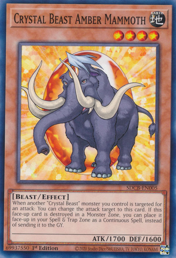 Bestia de cristal Mamut ámbar [SDCB-EN005] Común 