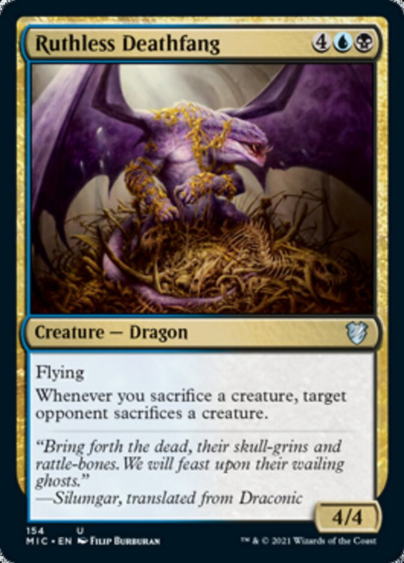 Colmillo de muerte despiadado [Comandante de Innistrad: Midnight Hunt] 
