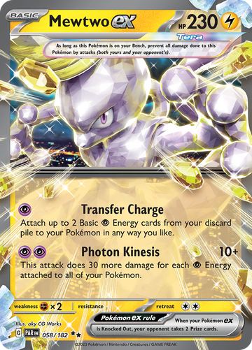 Mewtwo ex (058/182) [Scarlet &amp; Violet: Grieta de la Paradoja] 