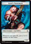 Ajani's Pridemate // Ajani Resolute Double-Sided Token [Reality Fracture Tokens]-1